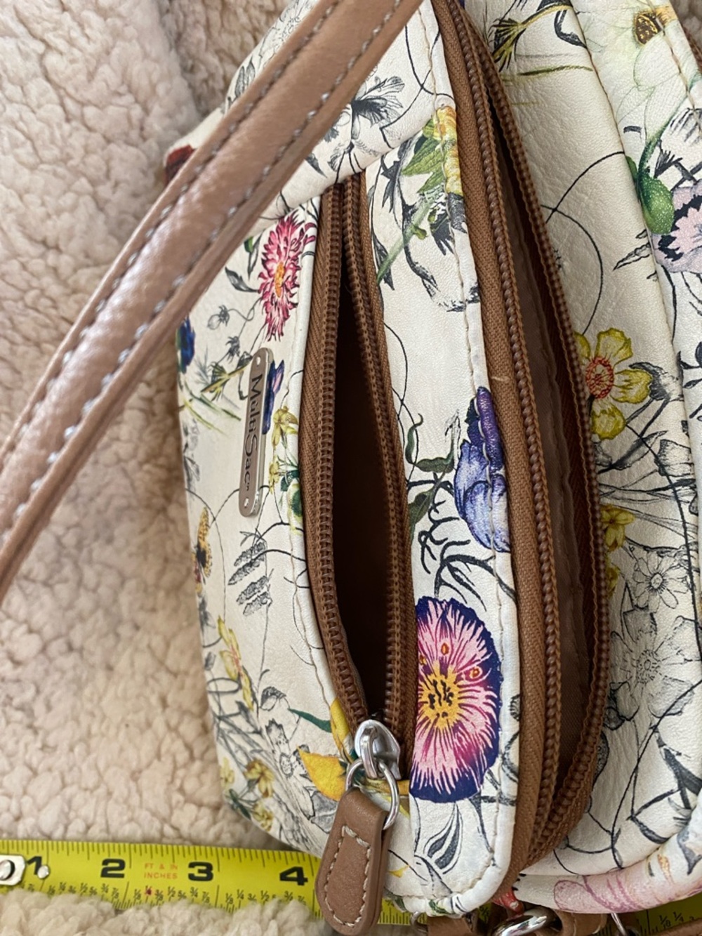 Multi Sac Floral White Crossbody Bag by MultiSac - Picture 5 of 11